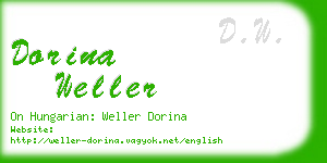 dorina weller business card